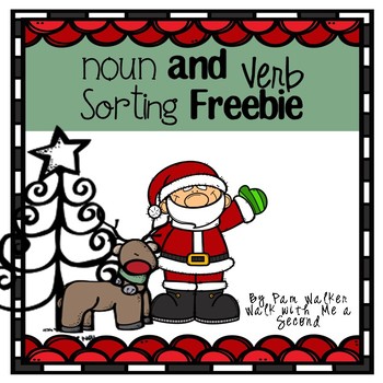Preview of Free Christmas Noun and Verb Sorting