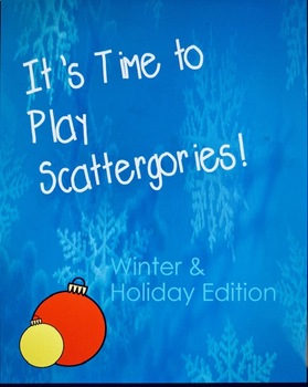 Preview of Winter / Christmas Themed Scattergories Holiday Game -
