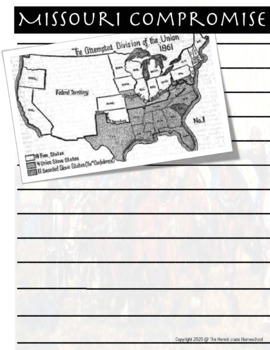Preview of Free Civil War Interactive Notebook Pages