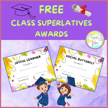 Preview of Free Class Superlatives Awards | End of the Year Certificates | June Activity