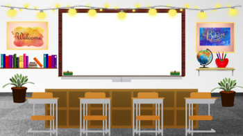 Preview of Free Classic Virtual School Classroom Background