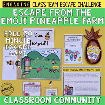 Preview of Classroom Community Team Building Activity | Free Escape Room Game