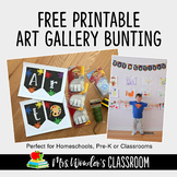 Free Classroom Decor - Printable Art Gallery Bunting