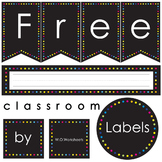 Free Classroom Labels