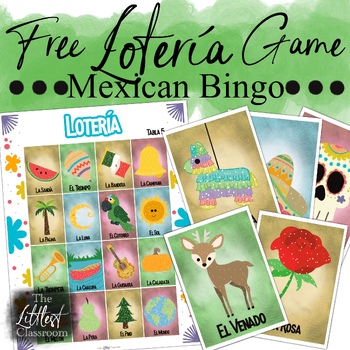 Preview of Free Classroom Lotería Game | Spanish Vocabulary Game | Mexican Bingo