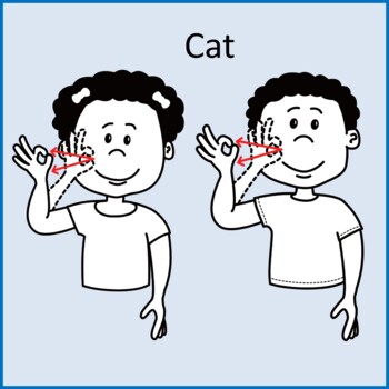 sign language cat