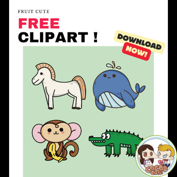 Preview of Animal Clipart, Free Clipart,Animal cute clipart mini set