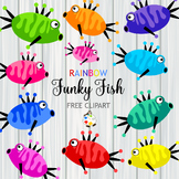 Free Clipart - Funky Stickleback Fish - Vibrant Rainbow Co
