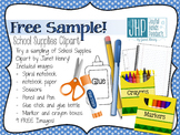 Free Clipart Sample! (School Supplies)