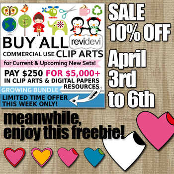 Free Clipart And 10 Off Sale For Buy All Growing Bundle By Revidevi