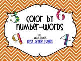 Free Color By Number Word (0-9)