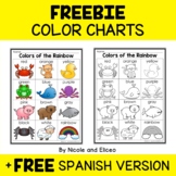 FREE Color Word Worksheet Activity + Spanish