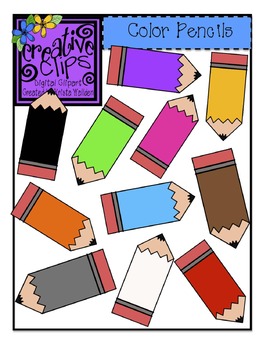 Preview of {Free} Color Pencils Clipart