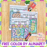 Free Color by Code - Alphabet