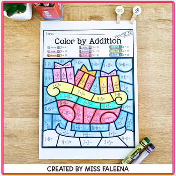 free color by code math color by number addition subtraction
