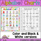 Free Colorful Alphabet Chart (black & white version includ