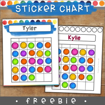 Preview of Free Colorful Sticker Chart