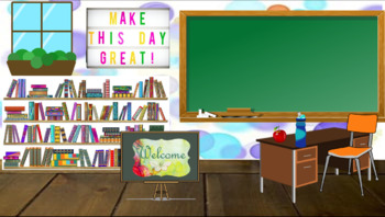 Virtual Classroom Background by Teaching Made Breezy