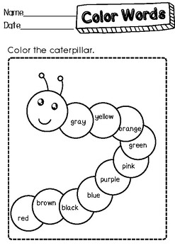 Free Coloring Cute Worksheets by Paweena Saisuk | TPT