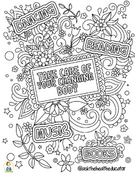 Preview of Free Coloring Page/ Mindfulness/ Mental Health