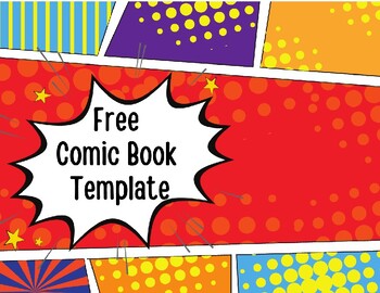 Preview of Free Comic Book Templates - Phonics Spelling & Writing