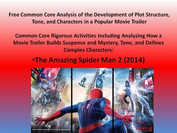 Preview of Free Common Core Activity for Plot Structure, Theme, and Tone in a Movie Trailer