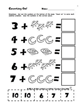 Math Worksheets Kindergarten 1st Grade | Addition and ...