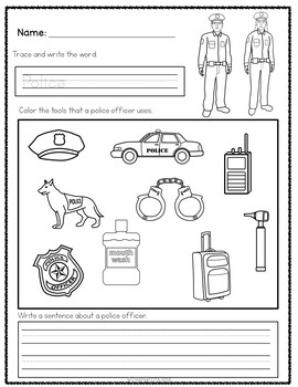 free community helpers worksheets and activities by creativecota llc