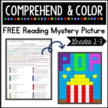 Preview of Free Reading Comprehension Literacy Mystery Picture