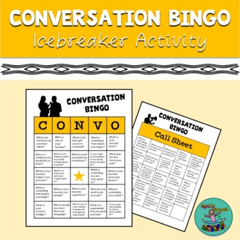 Preview of Free Conversation Bingo Game - back to school, icebreaker, social skills, speech