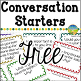 Free Conversation Starters for Getting to Know You Activities