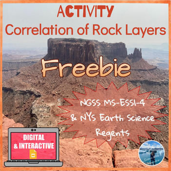 Preview of FREE: Correlation of Rock Layers | Digital Activity