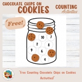 Counting Chocolate Chips on Cookies, Free Printable Activities