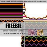 Free Cover Page Background Halloween Colors, Digital Papers