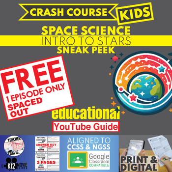 Preview of Free | Crash Course Kids | Space Science - Intro to Stars - YouTube Guide