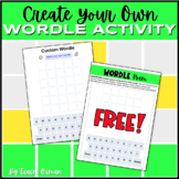 Free Create Your Own Wordle Activity