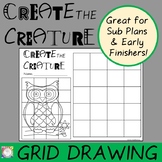 Free Create the Creature | Grid Drawing | Adaptable for Di