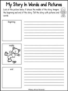 Creative Writing Prompts with Paperless Option and Task Cards FREEBIE