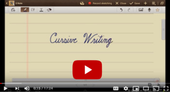 Preview of Free Cursive Writing Lesson with Practice Worksheets