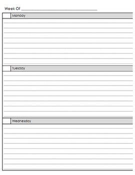 Free Customizable Planner Pages- Weekly by Nicole Baxter | TpT