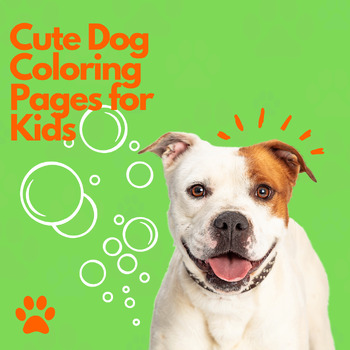 Preview of Free Cute Dog Coloring Pages for Kids V1