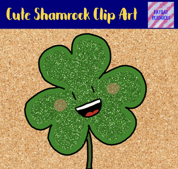 Preview of Free Cute Shamrock Clip Art
