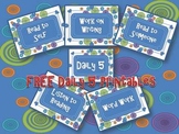 Free Daily Five Printable