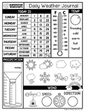 Free Daily Weather Journal: Tracking the Weather, Temperat