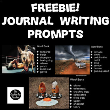 Preview of Free Daily Writing Prompts with Pictures | Google Slides™