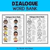 Dialogue Words Writing Anchor Chart