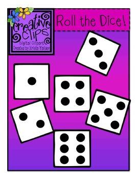 Preview of {Free} Dice Clipart {Creative Clips Digital Clipart}