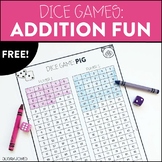 Free Dice Games: Addition Fun for 1st and 2nd Grade