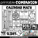Free Digital Calendar Math Companion Printable