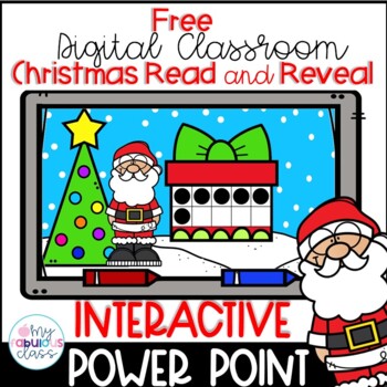 Preview of Free Digital Christmas Activities Read and Reveal Presents